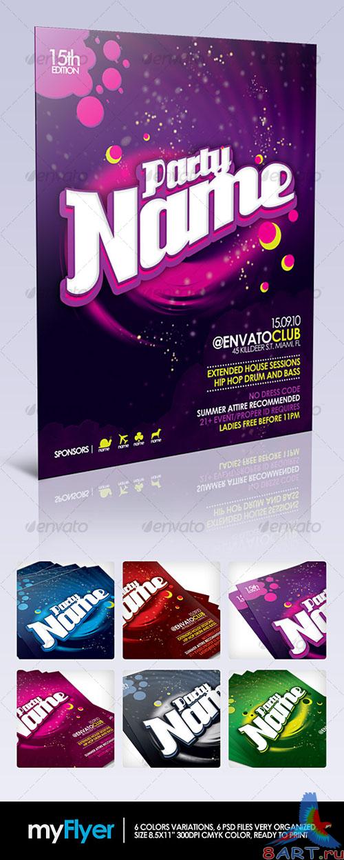 GraphicRiver - myFlyer - Party Celebration Flyer
