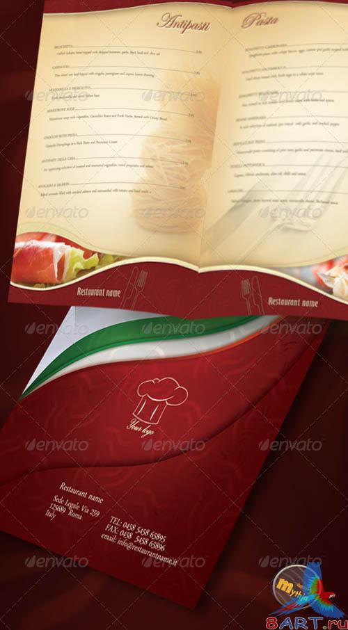 GraphicRiver Restaurant Menu template with photos incuded