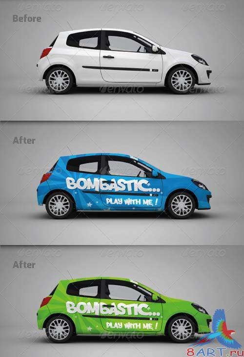 GraphicRiver Mock-up for car branding