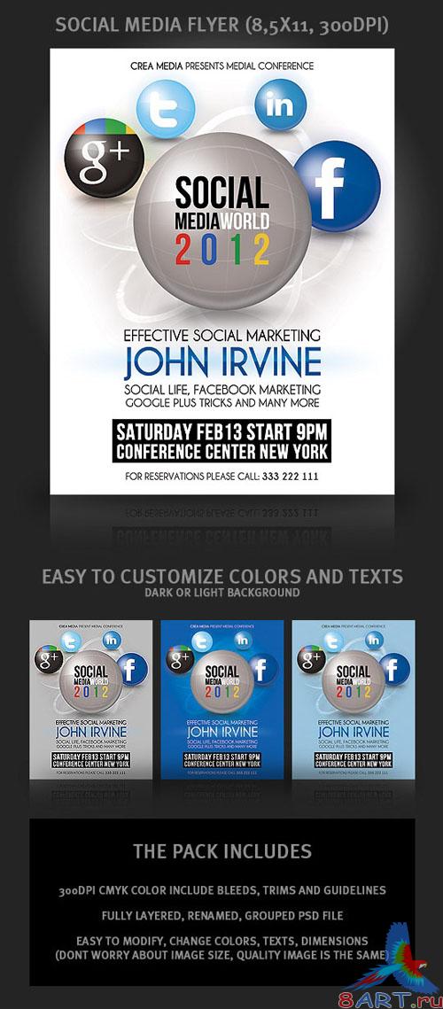 PSD Template - Social Media Print Pack