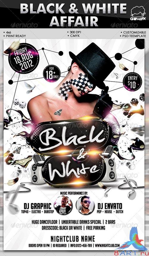 GraphicRiver Black & White Affair Flyer Template