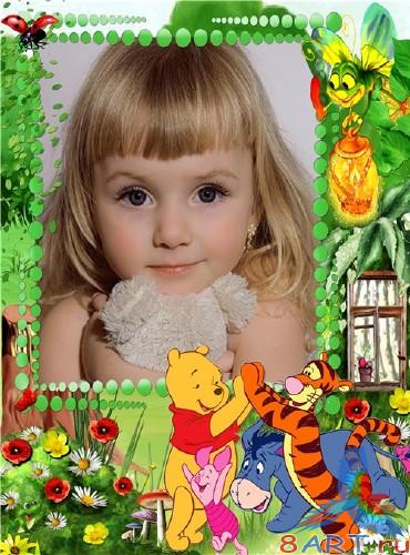 Детская фоторамка - Прогулка почти Винни Детская фоторамка - Прогулка от Винни