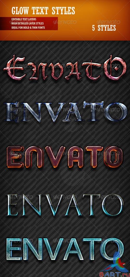 GraphicRiver Glow Text Styles GraphicRiver Glow Text Styles
