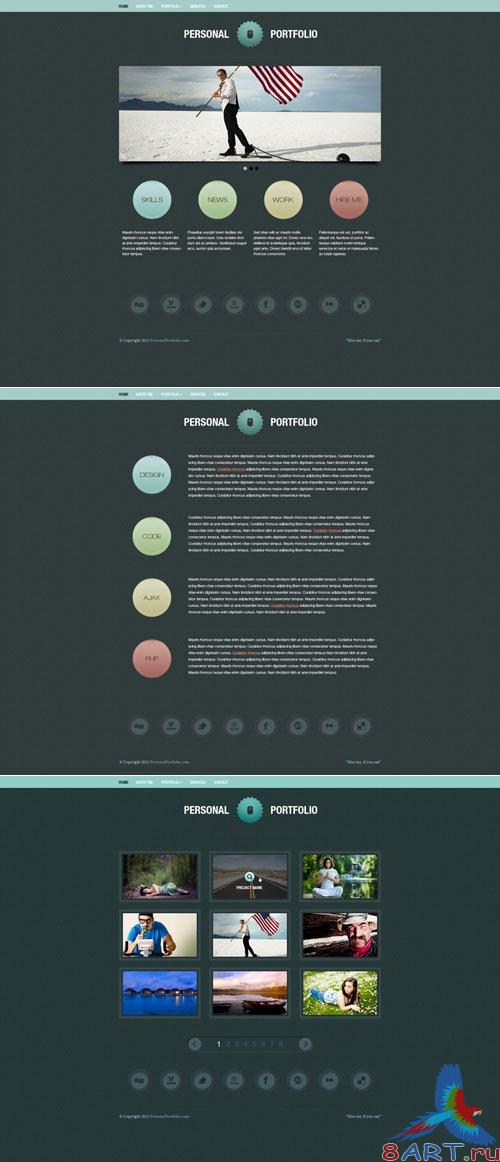 Portfolico PSD Template