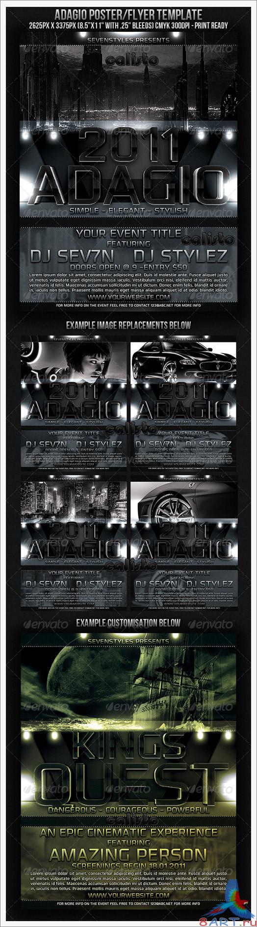 Adagio Poster/Flyer Template - GraphicRiver