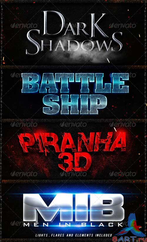 GraphicRiver Game and Movies Photoshop Styles V2