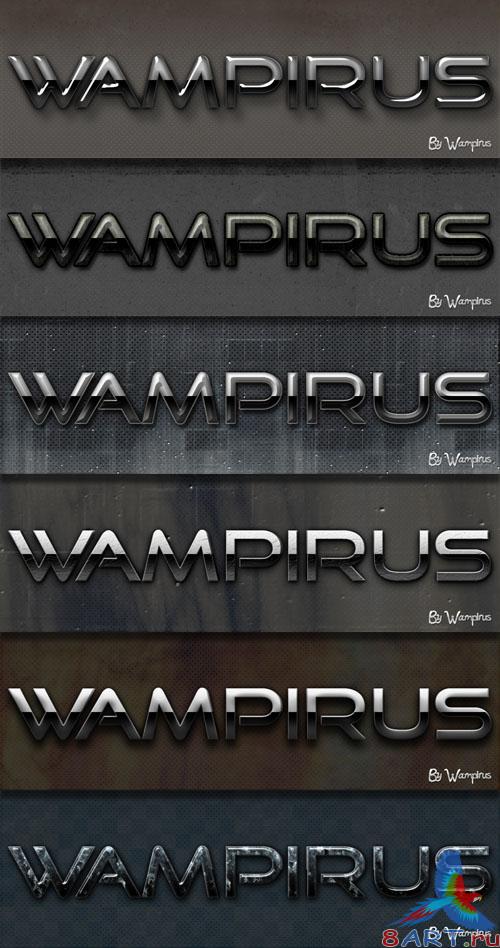 Wampirus 3D Text Effect (Pack 1)