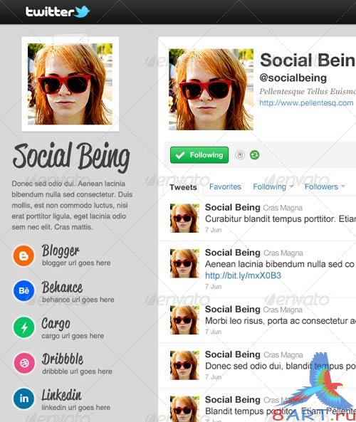 GraphicRiver Chuck - Twitter Background GraphicRiver Chuck - Twitter Background