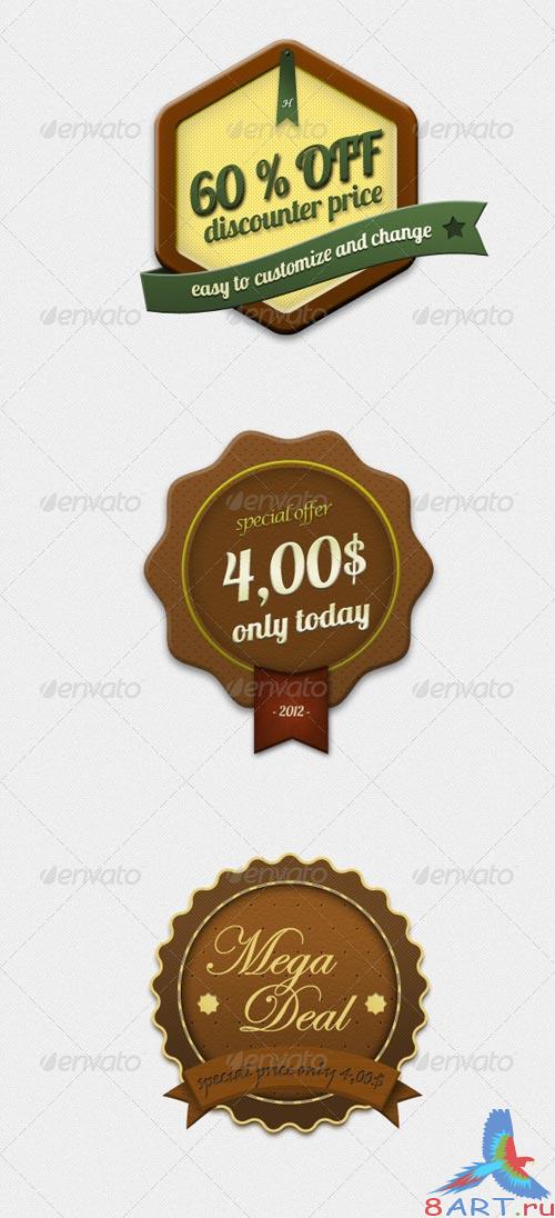 GraphicRiver Rustical Special Offer Badges GraphicRiver Rustical Special Offer Badges