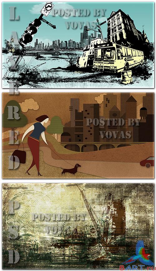  PSD  Urban Backgrounds1
