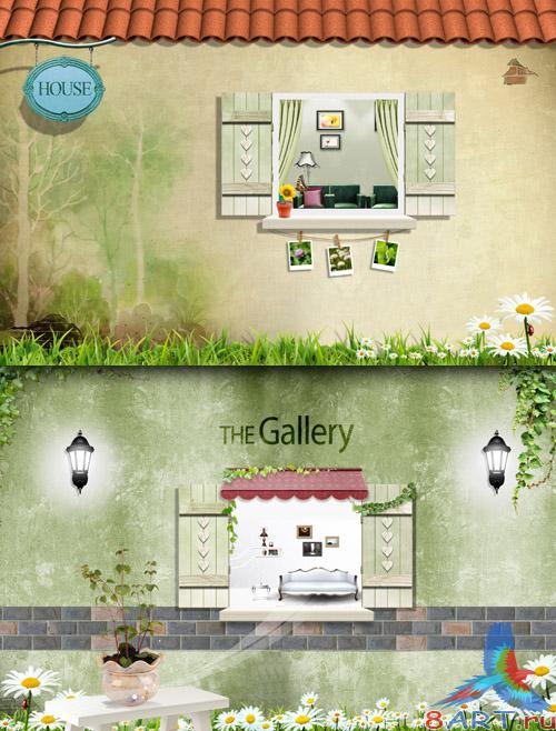 Sources - Window with flowers