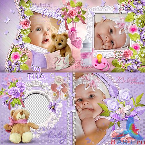 Очень слабый фотоальбом ради маленькой девочки-Мамина принцесса Очень тонкий фотоальбом в пользу кого маленькой девочки-Мамина принцесса