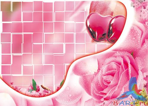 PSD - Vivid Pink Love Template