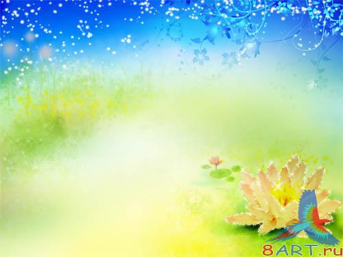 PSD - Bright Flower Template