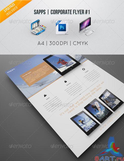 GraphicRiver Sapps | Corporate Flyer #1 GraphicRiver Sapps | Corporate Flyer #1