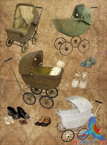 Clipart - Baby Carriages