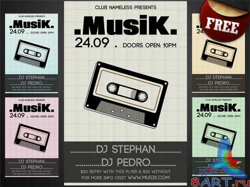 PSD Template - Musik Club Party/Flyer (REUPLOAD)