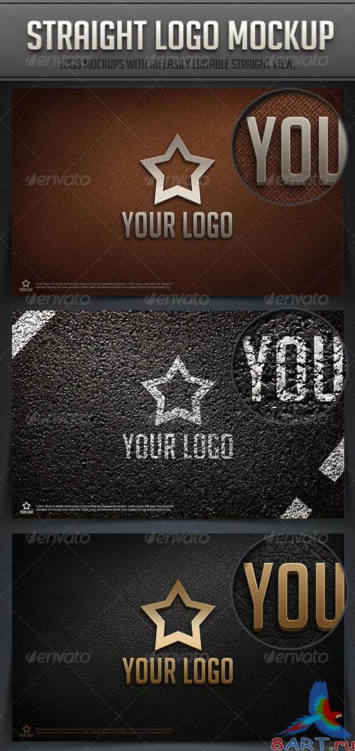 GraphicRiver Straight Logo Mockup