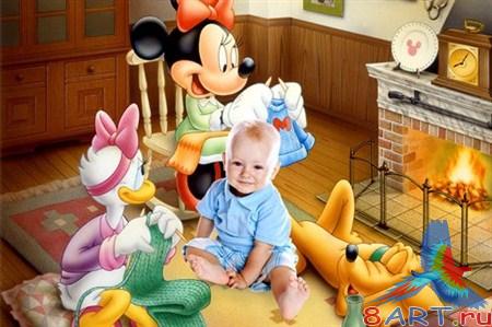 Яркий наивный обычай к Photoshop - Микки-Маус Яркий наивный обычай в видах Photoshop - Микки-Маус