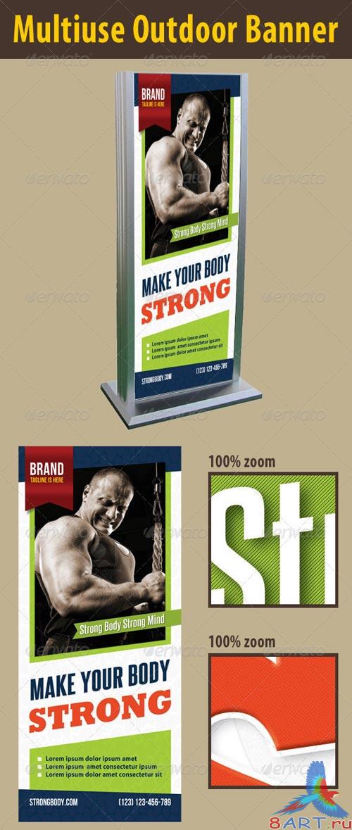 GraphicRiver Fitness Outdoor Banner