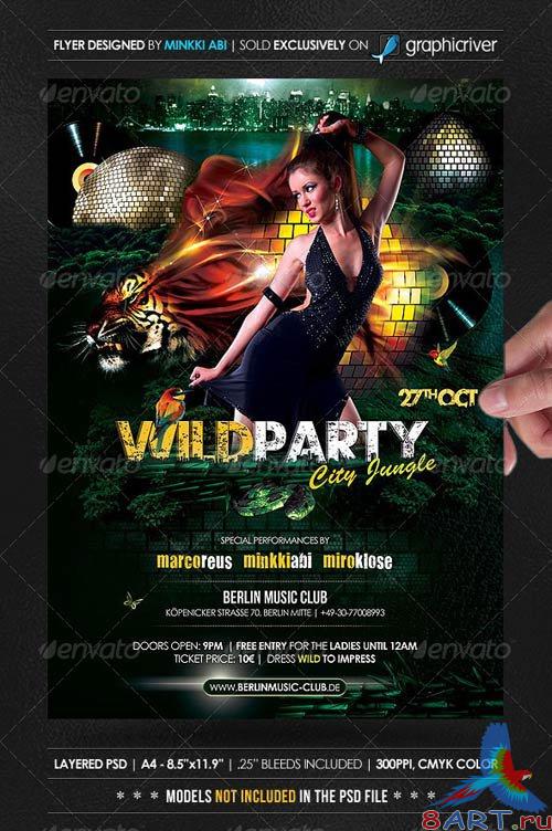 GraphicRiver Wild Party Poster/Flyer GraphicRiver Wild Party Poster/Flyer