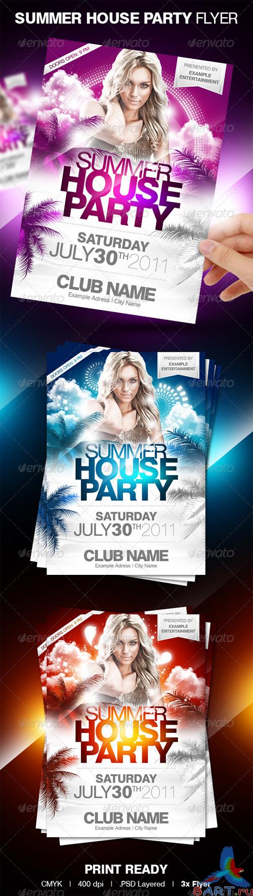 Summer House Party Flyer - GraphicRiver