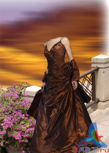 Шаблон в интересах фотошоп – на вечернем платье Шаблон в интересах фотошоп – на вечернем платье