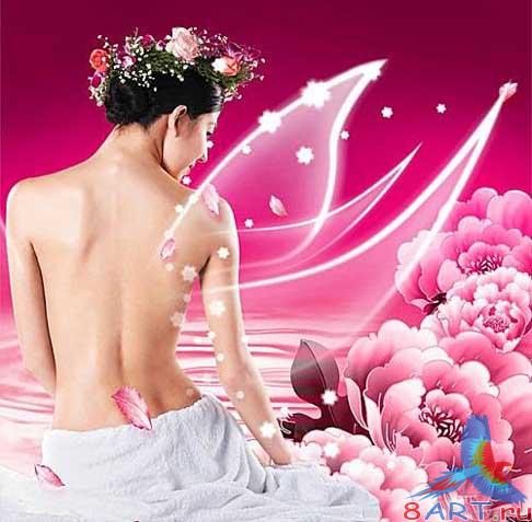 PSD - Girl with Wings 