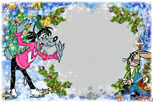 Детские новогодние рамочки на Photoshop - начинать , погоди Детские новогодние рамочки на Photoshop - начинать , погоди