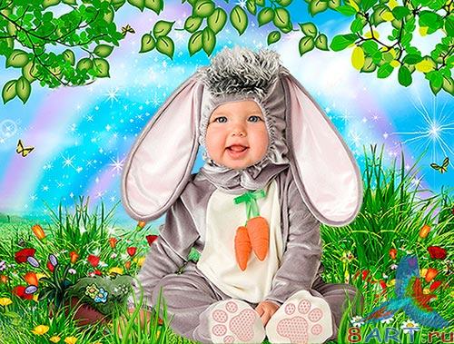 Детский привычка - платье зайчика Детский привычка - платье зайчика