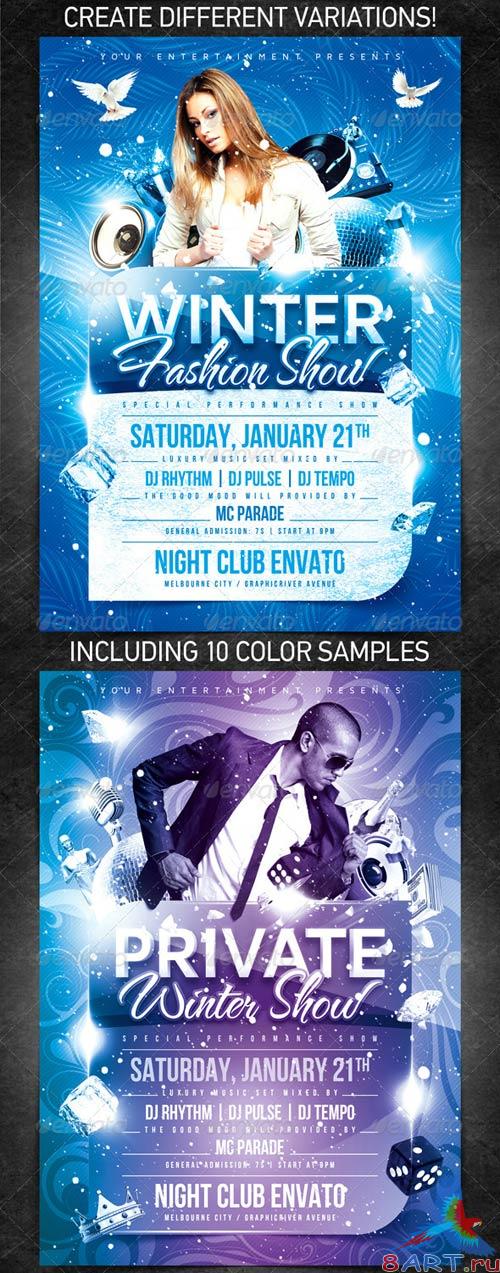 GraphicRiver Private Winter Show Flyer GraphicRiver Private Winter Show Flyer