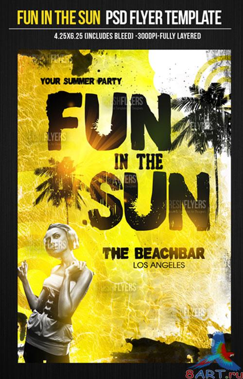 PSD Template - Fun in the Sun Flyer/Poster