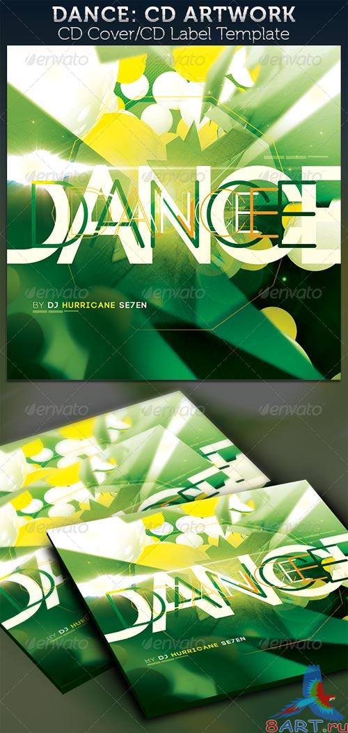 GraphicRiver Dance: CD Cover Artwork Template GraphicRiver Dance: CD Cover Artwork Template