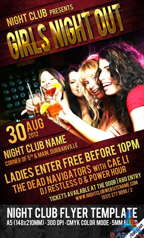 Night Club Party Flyer/Poster PSD Template