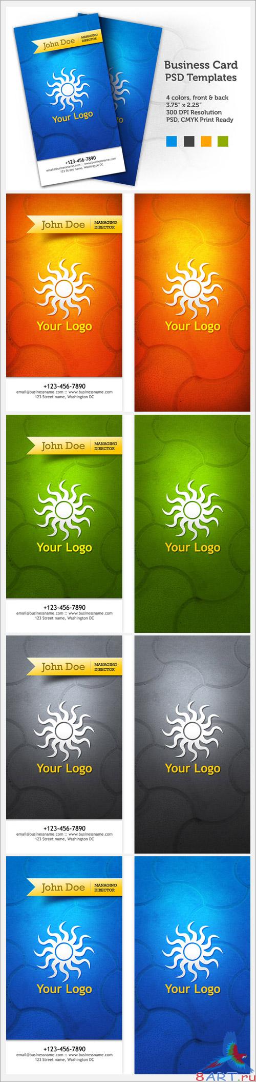Business Card PSD Templates (front &amp; back)