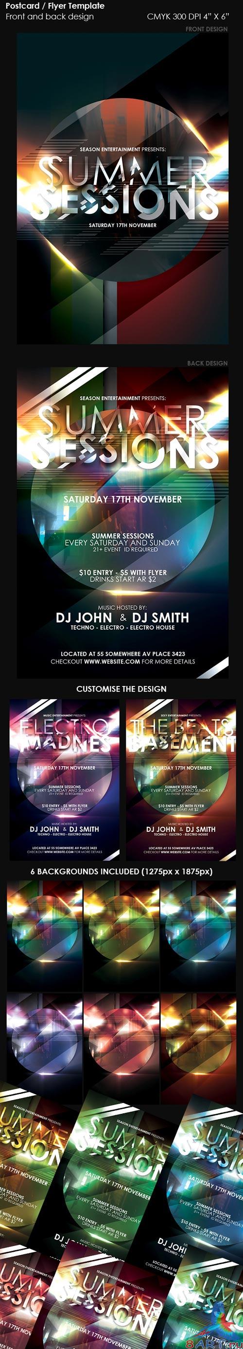 GraphicRiver Flyer Postcard Template GraphicRiver Flyer Postcard Template