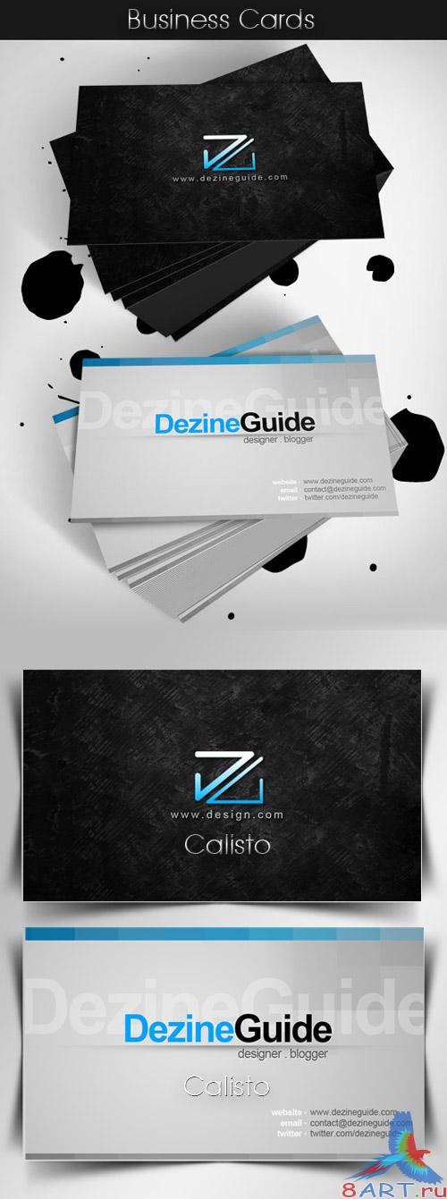 Modern Business Cards PSD Tempate