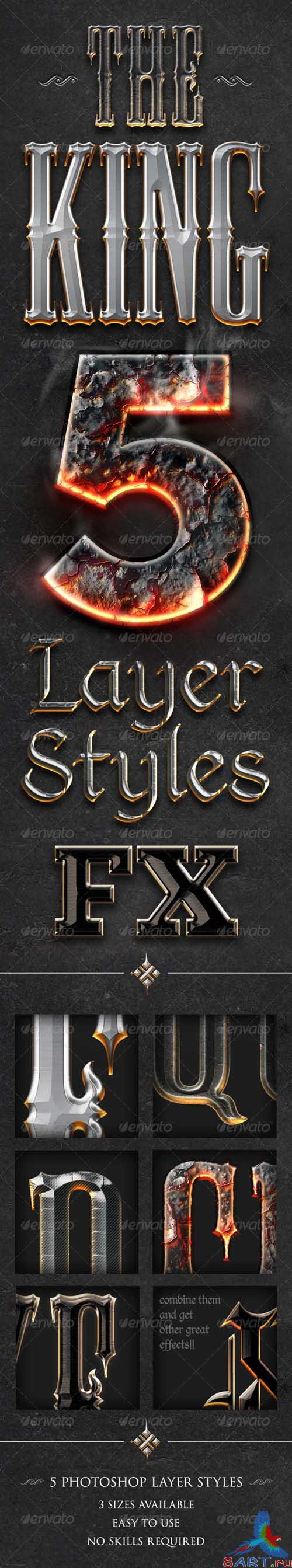 GraphicRiver Chrome & Fire - Gothic Medieval Layer Styles Fx