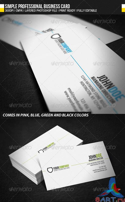 GraphicRiver Simple Professional Business Card