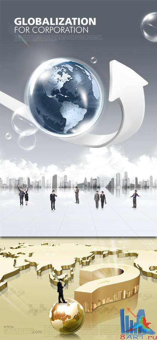 Business PSD Sources - Web Technology