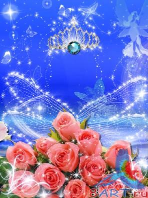 Коллаж почти розами (PSD) Коллаж почти розами (PSD)