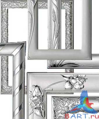 ����� � ��������� ���� (�������) / Frameworks for photo (silver)