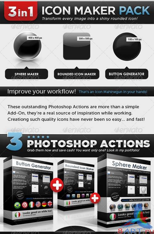 GraphicRiver Icon Maker Pack: Buttons, Spheres, Rounded Icons GraphicRiver Icon Maker Pack: Buttons, Spheres, Rounded Icons