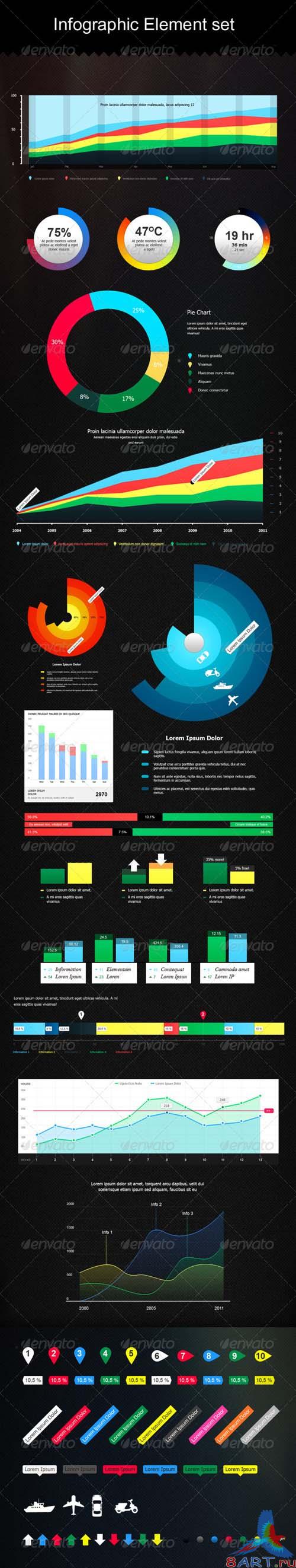 GraphicRiver Infographic Element set - REUPLOAD