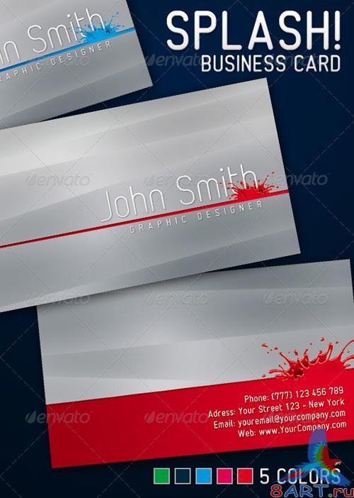 GraphicRiver Splash Business Card 224393