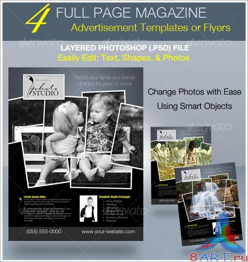 Full Page Magazine Ad or Flyer Templates - GraphicRiver
