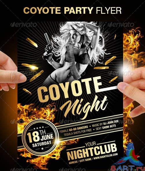 GraphicRiver Coyote Ugly Night Flyer GraphicRiver Coyote Ugly Night Flyer