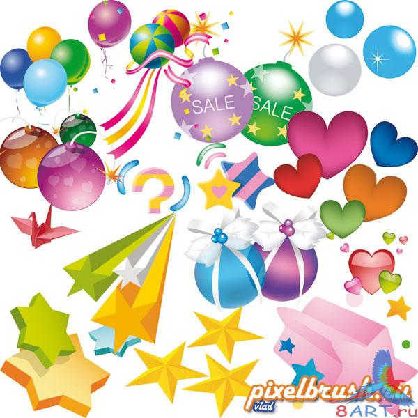 Balls and Stars -    (    Photoshop)