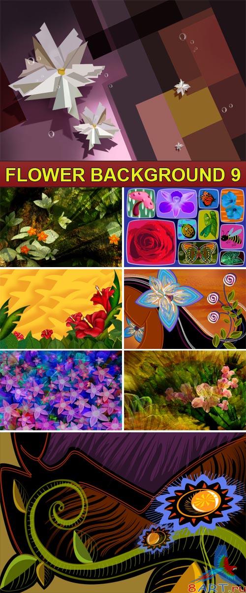 PSD Source - Flower background 9