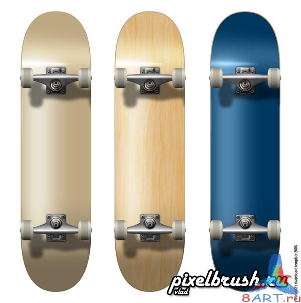 Skateboard Template -  (     Photoshop)